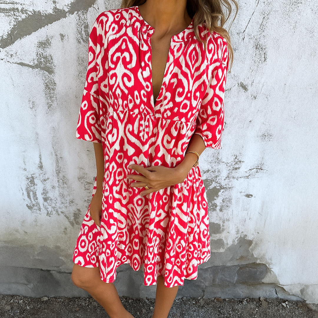 ALVA™ | Elegant klänning med V-ringning