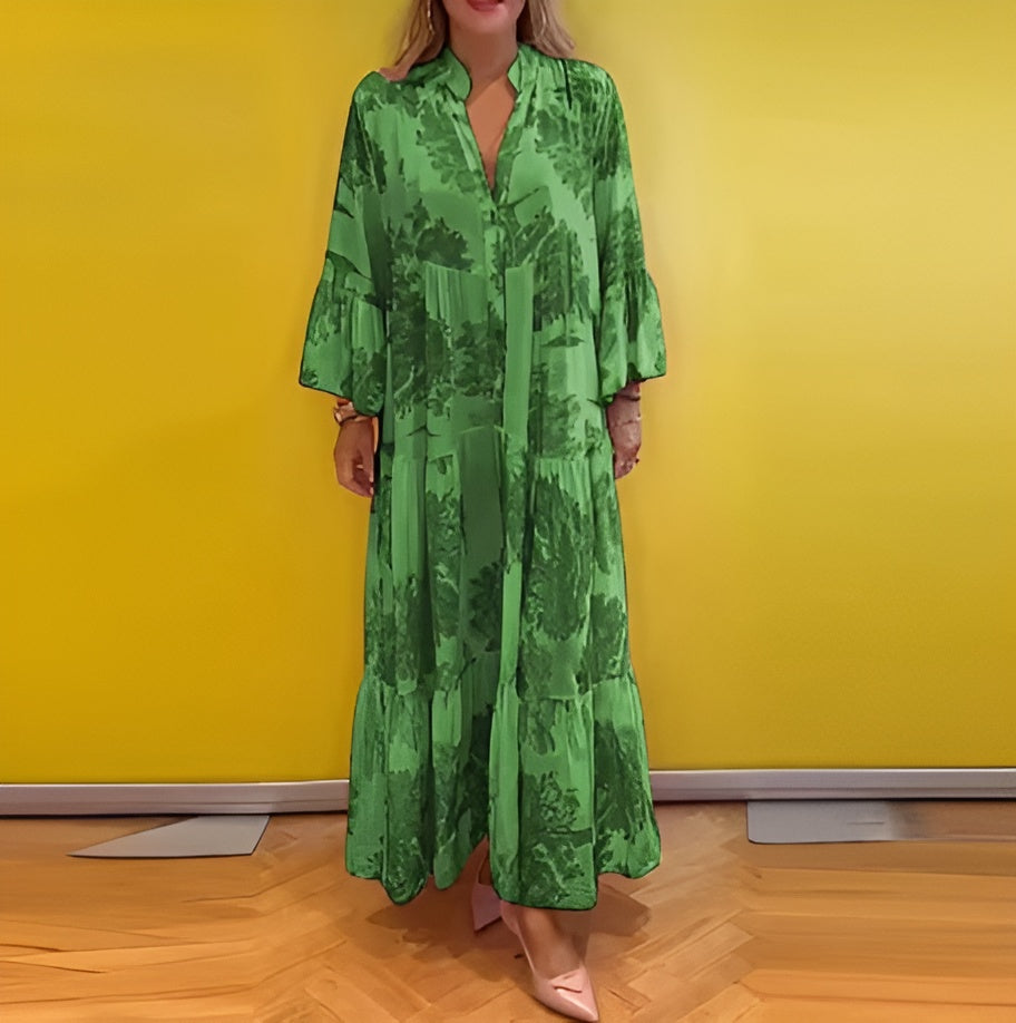 MAJA™| Elegant blommig klänning
