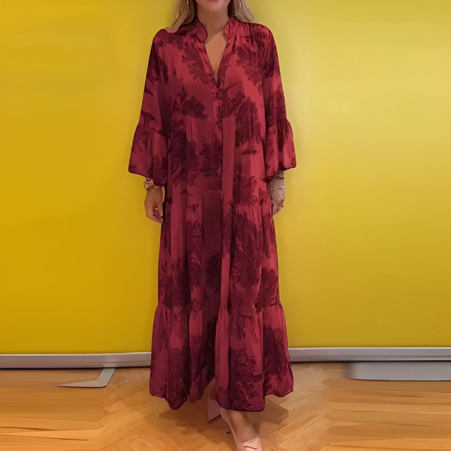 MAJA™| Elegant blommig klänning