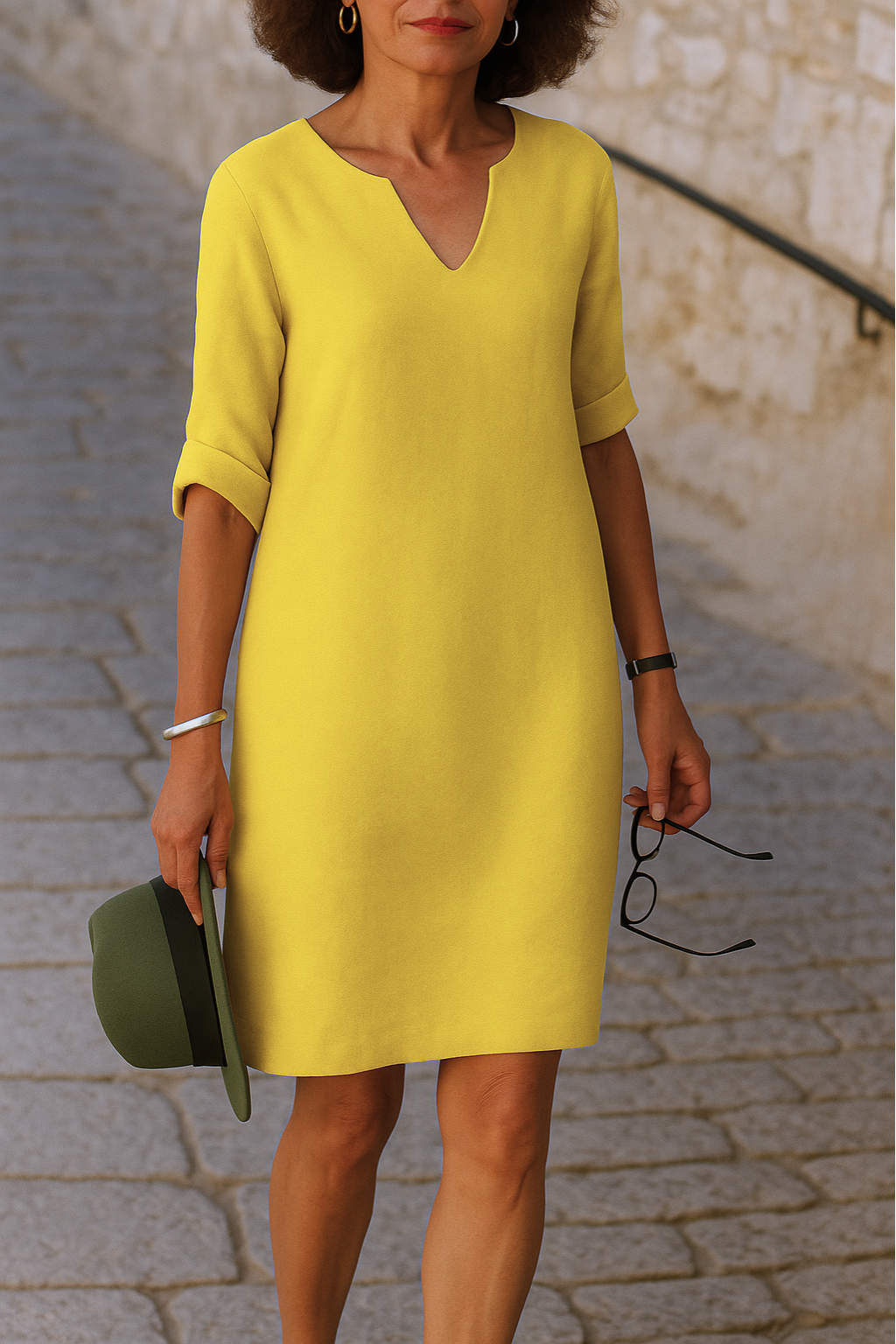 STINA ™ | Elegant V-ringad klänning