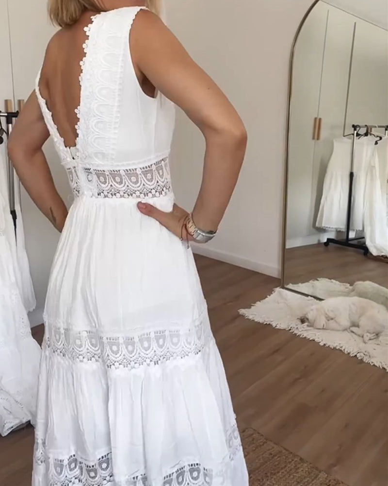 MOLLY™ | Elegant Spets Maxi Klänning