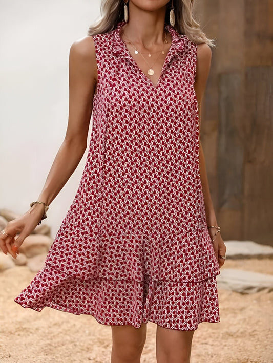 JORUN™ | Fladdrande sommarklänning med lekfullt mönste