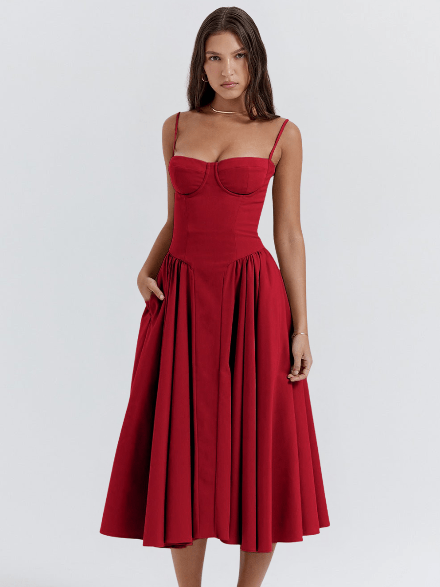 GEORGIA™ | Elegant retro midiklänning