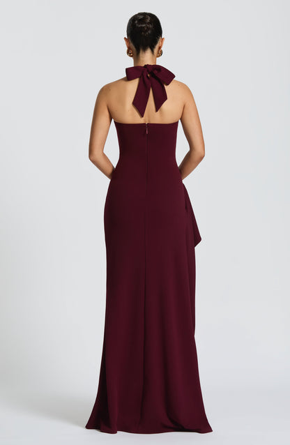 LYRA™ | Sensuell Halterneck Maxi Klänning