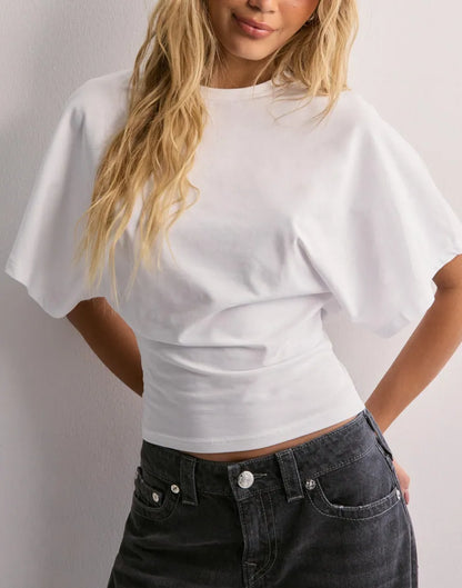 MOANA™ | Trendig Cropped Top med Vida Ärmar